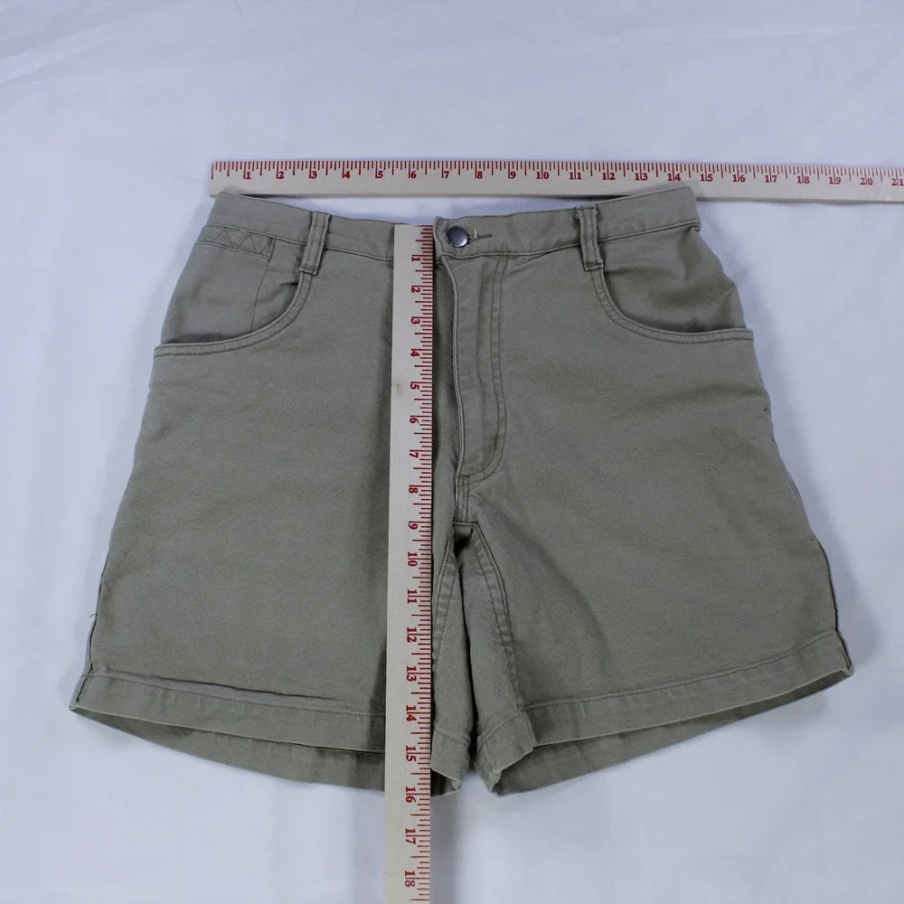 Ibex Vintage High-Waisted Canvas Cotton Shorts for Women, Size 8 - Picture 6 of 6